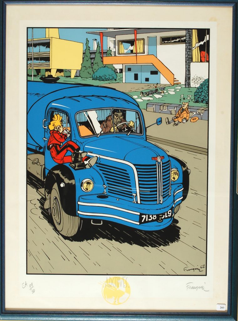 Spirou et Fantasio - Camion Bleu Berliet - 1985