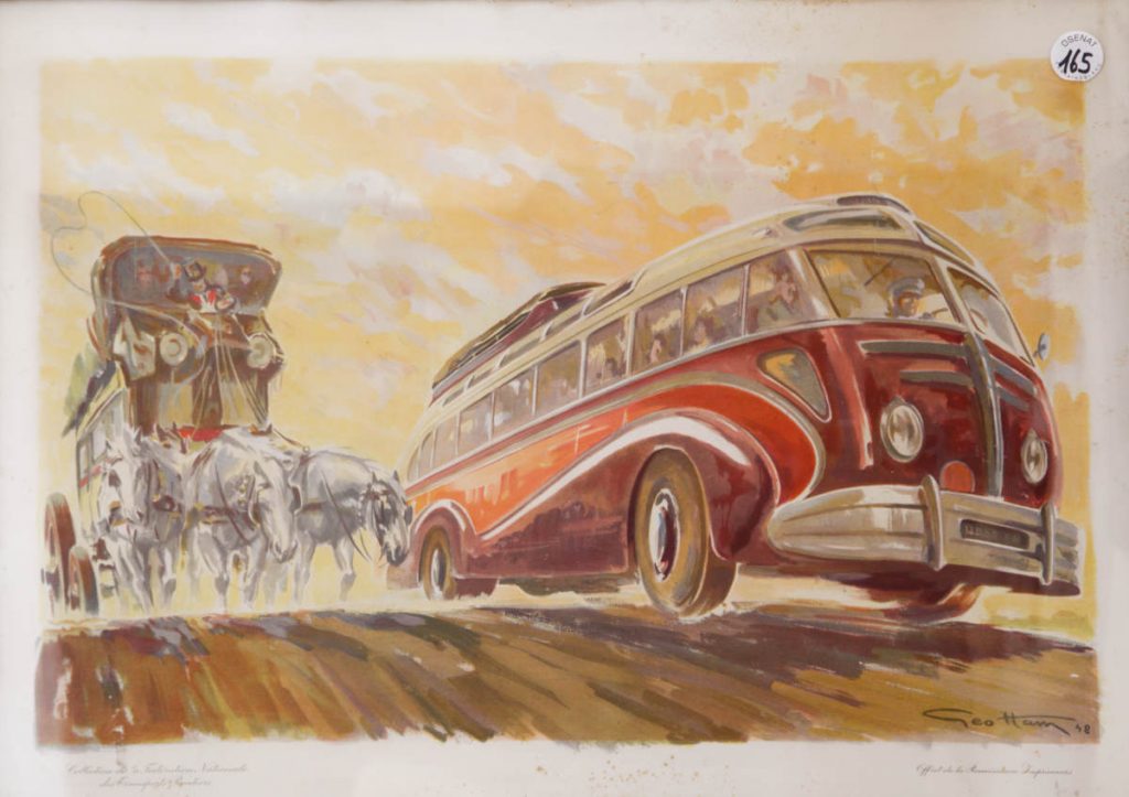 Autobus Isobloc double la diligence - L'Evolution des Transports - 1948
