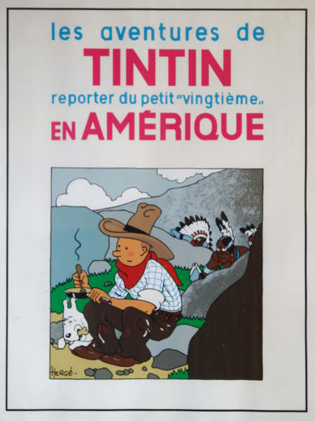 Les Aventures de Tintin en Amérique - Couverture