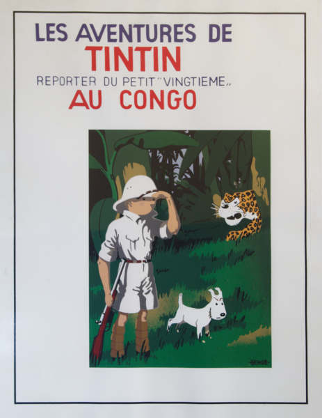 Les Aventures de Tintin au Congo - Couverture