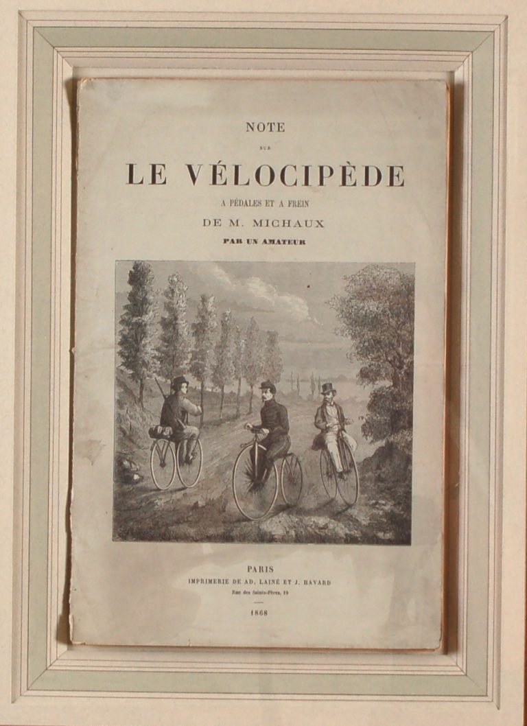 Note sur le vélocipède à pédales et à frein de M. Michaux - par un amateur. 1868