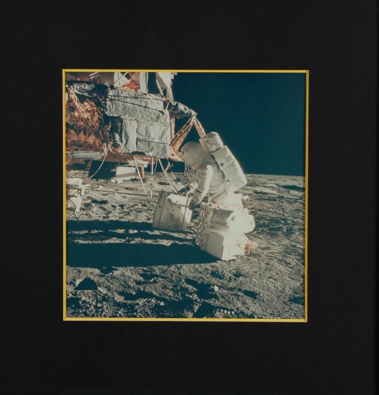 Man at Work on Moon