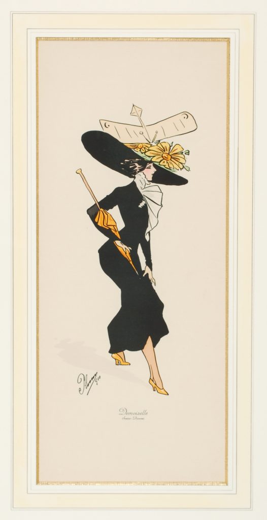 Les Chapeaux Aéroplanes 1910, Plum série - Demoiselle