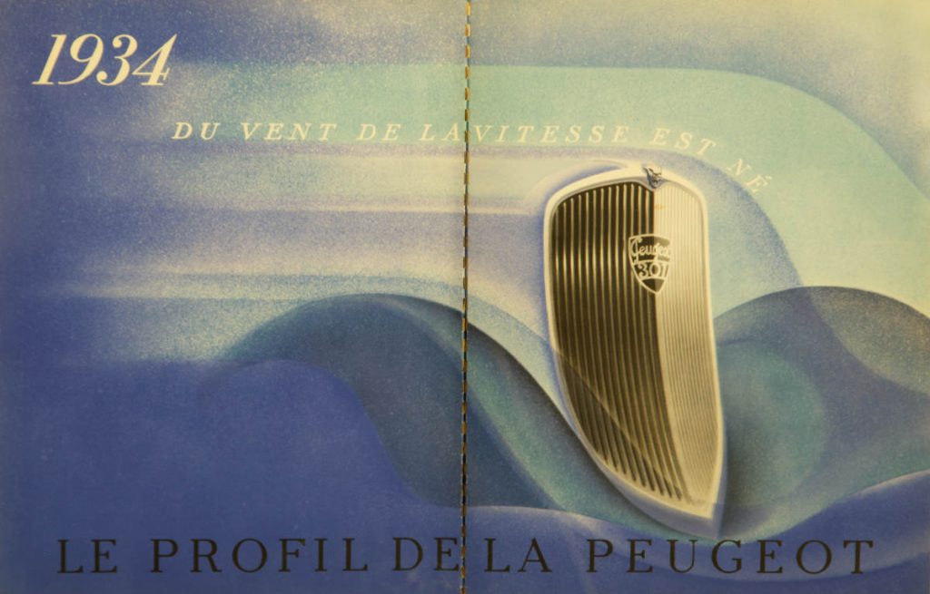 Le profil de la Peugeot - Peugeot 301 - du vent de la vitesse est né - 1934