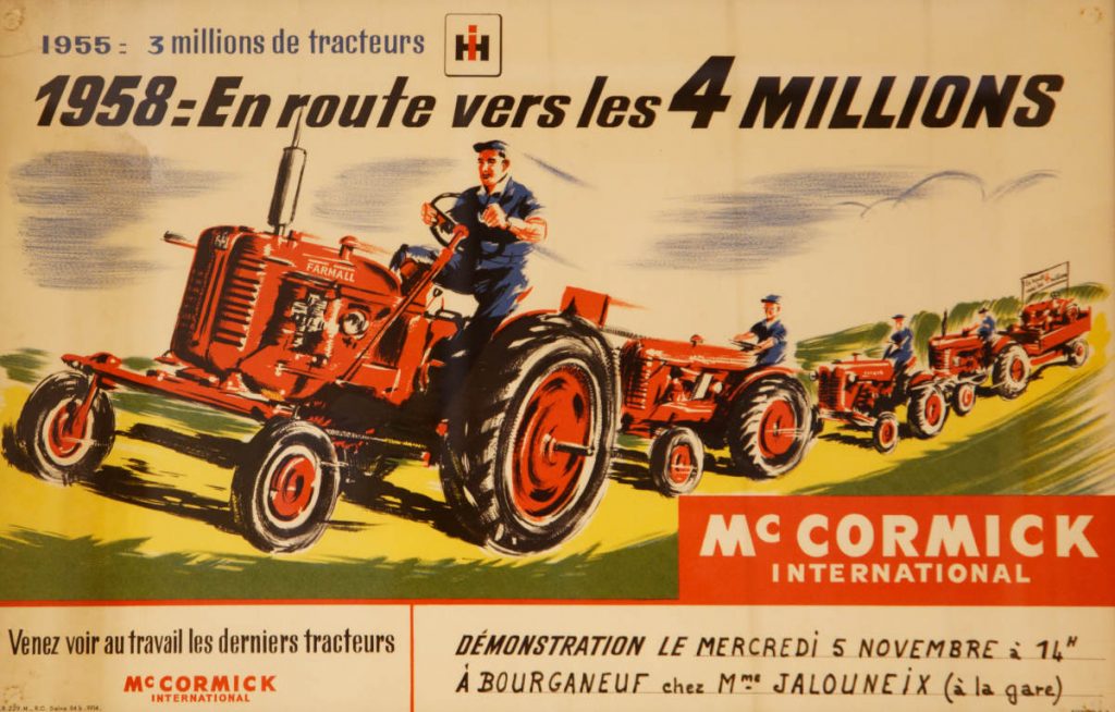 "Venez voir les Derniers Tracteurs McCormick 1955/58"