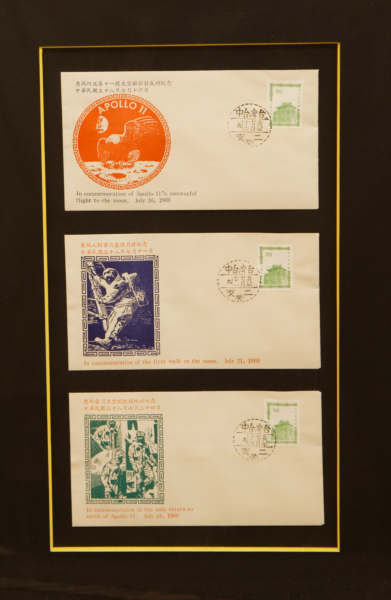 Enveloppes Commémoratives - Apollo's flight to the moon 1969